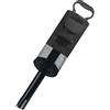 Baoblaze Golf Ball Collector Raccattapalle Golf Retriever Palline Dispositivo Cesta con Gancio in Acciaio E Borsa in Nylon Smontabile con Tasca per Piccoli, Black