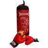 Generico Sacco da Pugilato, Set Boxe Grande 50 cm, Robusto con Guantoni, Allenamento Bambini Sacco e Guantoni Guanti da Boxe Combattimento Sparring Kickboxing Sacchi Pugilato Sport Guanti Box