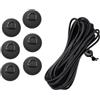 KiBcsLic Set di Corde Elastiche con Anello a D per Kayak, Resistenti e robuste, Ideali per Il Trasporto di carichi, Tavole da Surf, e Barche.