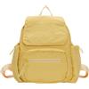 Generic Borsa da donna in nylon con tracolla regolabile leggera, Giallo