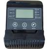 Drawup Cyclette con supporto per Kinomap e monitoraggio del chilometraggio, con impugnatura e cardiofrequenzimetro, grande schermo a LED, colore nero