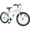 KPOUTRFG Bicicletta da 18 pollici, rosa, 5-7 anni
