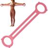 Genérico Fasce elastiche di resistenza da donna, in silicone, a forma di 8