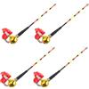 Amosfun 4 Pezzi Allarme Morso da Pesca con Luce Notturna, Clip-on
