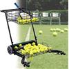 CHUOZI Cestino per raccogliere palline da tennis, cestino per retriever automatico, facile da raccogliere, non richiede piegatura