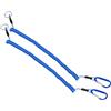 PATIKIL 3,8 Piedi Pesca Strumento Cordino, 2pz Sicurezza Cavo Spirale Cordino Tether Retrattile con Metallo Clip Portachiavi per Canottaggio Kayak, Blu