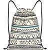 Anceky Zaino con coulisse, borsa da palestra con coulisse, borsa da nuoto a strisce triangolari per uomo e donna