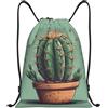 Anceky Borsa con coulisse, leggera, piccola, da palestra, per donna, zaino da calcio botanico disegnato a mano, per viaggi sportivi