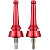 Drawup Mulinello da pesca per barra stabilizzatrice in lega di alluminio, canna da equilibrio per pesca alla carpa, pesca in mare, anti collisione, 2 pezzi (vortice rosso)