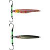 Generico Jig 100 Gr Slow Pitch Artificiale Pesca Dentice Cernia Vertical Jigging Esca Kit Pz. 2