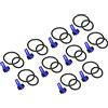 PATIKIL 10pz Pesca Amo Custode Plastica Pesce Esca Esca Supporto Blu | Accessori, con 2 Dimensioni Gomma orings, per Pesca Canna Asta