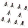 Drawup Esche da pesca morbide realistiche design mosca per piccoli fiumi di pesci - coda svolazzante 10pcs Kit 12cm (n. 01 10 pcspack Large)