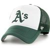 47 Oakland Athletics White Green MLB Tri Tone Foam Offside Trucker cap