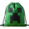 ILS I LOVE SHOPPING Sacca Sportiva per Bambino, Borsa Zaino per Asilo, Palestra, Piscina, Viaggio, Portascarpe (per MINECRAFT)