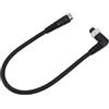 Drawup Daiwa, cavo elettrico di ricambio per bobina elettrica, connettore a gomito a 2 pin per attrezzi da pesca, filo isolato in PVC (0,45 m)