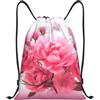 Anceky Borsa con coulisse leggera, piccola, borsa da palestra per donna, molti zaini da calcio floreali per viaggi sportivi