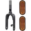 Sandyseptember Forcella anteriore scooter elettrico per Xiaomi (Set 1) | Per Xiaomi Per Mi 4 Lite 2Nd Gen, Kit Sospensione Ammortizzatore Con Coperture Riflettenti, Lega Di Alluminio E Parti Di
