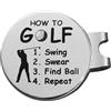 Generisch Marcatore per palline da golf, clip magnetica | Porta marcatori da golf, portatile, facile da raggiungere, design magnetico a sgancio rapido, per cappelli, pantaloni, guanti