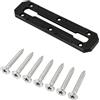 Drawup Sistema di montaggio per kayak Rod Leash Track Mount per Paddle Keeper - Porta attrezzi da pesca nero compatto (F)