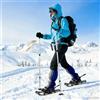 LKJVFCPW Set di racchette da neve con bastoni da trekking, 53 x 21 cm, con borsa per il trasporto, attacco regolabile per scarpe di taglia 38-48, telaio in alluminio