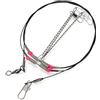 Drawup Filo da pesca in acciaio inox, confezione da 5, con perno girevole, resistente all'abrasione, per acqua salata e acqua dolce, 93 cm, 0,6 mm