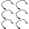 jojofuny 6 Pezzi Billiard Drop Bags Bracket Kit, Staffa per Tasca da Biliardo in Plastica Nera, Supporto Stabile per Tavolo da Biliardo, Uso Casa e Bar