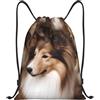 Anceky Borsa con coulisse leggera, piccola, borsa da palestra per donne, zaino da calcio per cani di grossa taglia, per viaggi sportivi