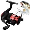 Generisch Mulinello da pesca - Mini mulinello da baitcast, compatto, leggero | Mulinello da pesca compatto, mini mulinello da baitcast, leggero e maneggevole, per baitcasting, pesca a surf, Wels, Crappie