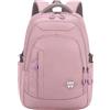 Generisch Zaino da scuola da donna, di grande capacità, robusta borsa a tracolla per studenti delle medie e delle elementari, zaino versatile per tutti i giorni (f-viola, taglia unica)