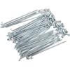 GMZQSN 40 raggi per bicicletta elettrica, 12 G, diametro 2,5 mm, lunghezza 50-165 mm, in acciaio, con nippli per riparazione ruote di bici elettriche (155 mm)