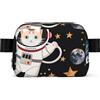 kkvhhyuo Marsupio a tracolla con tracolla regolabile, Gatto carino astronauta, One | Carino mucca stampato Marsupio Crossbody Marsupio Per Escursionismo Corsa Uomini Donne