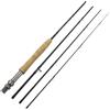 Generic Canna da pesca a mosca 8 wt, 2,7 m, in fibra di carbonio IM7, leggera a 4 giunti, design ad azione rapida per un lancio fluido, facile da montare, adatta per acqua salata, con serpente e guide in
