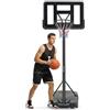Fahuac Canestro da basket per esterni con supporto, regolabile in altezza, 198-305 cm, supporto mobile per bambini e adulti, rete resistente alle intemperie, pannello posteriore in PVC ad alta resistenza