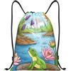 Anceky Borsa con coulisse leggera, piccola, borsa da palestra per donne, zaino da calcio per feste in stagno, viaggi sportivi