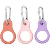 ihwfaityu Portabottiglie in silicone con moschettone | 3 portabottiglie portatili e sicuri per appendere bottiglie sportive, cinturino in silicone con moschettone