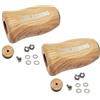 Drawup Pomello per mulinello in legno massello per Daiwa Tatula per zillion SLP Baitcasting, 32,9 mm, luce (2 set)