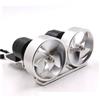 EWsdsfs Motore a Doppia elica da 24 V, 9 kg, con Spinta Subacquea, in Metallo Impermeabile KYO-4T-DUAL ESC for Barca RC(Silver)