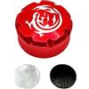 Drawup Manopola freno in alluminio per Daiwa Salamandura 70 Reel - Nero Rosso Oro Tuning Dado con Rondelle (rosso)