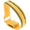 KAJNBN Bracciale Luminoso LED Giallo 2 Pezzi Lunghezza Regolabile | Nylon e Led, Luce Fissa per Uso Notturno, Leggero, per Zaino e Casco Bici