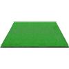 MFMEXUL Tappetino da Allenamento Golf Tappeto Pratica Swing Base EVA Sintetica Simulata Antiscivolo con Fori per Tee Montaggio Rapido Adatto per Casa Giardino Ufficio, 150-150cm, Erba PP