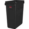 Rubbermaid Contenitore per rifiuti Rubbermaid Slim Jim ventilato, con fessure di ventilazione, capacità 60 litri, colore marrone