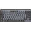 Logitech Master Series MX Mechanical Mini - Tastiera - retroilluminata - senza fili - Bluetooth LE - QWERTY - Nordic (tedesco)