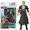 Bandai Figurina Anime Heroes di Roronoa Zoro, 17 cm, One Piece Bandai, 16 punti di articolazione, oggetto da collezione