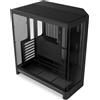 NZXT H6 Flow 2026: Case per PC da gaming ATX, design a doppia camera, colore nero, con pannello laterale in vetro