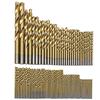 Malayas set di 99 punte in acciaio ad alta velocità HSS rivestite in titanio, set di punte per trapano, misure da 1,5 mm a 10 mm, per legno, plastica e alluminio
