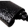 DHHOUSE Carta da parati autoadesiva nera con glitter grossi, carta da parati glitterata per parete (44,2 cm x 5 m, nero)