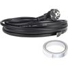 CPROSP 4m Cavo Riscaldante con Termostato 250V 24W/m, Grondaie e Piante | Cavo Scaldante Antigelo; Cavo Riscaldante Antigelo con Spina di Messa a Terra; Impedisce il Congelamento di Tubi