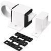 PATIKIL Porta Bullone Scrocco, 1pz Alluminio Lega Sicurezza Automatico Finestra Cancello Molla Rimbalzo Blocco, Bianco