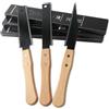 FENGQQKJ Sega giapponese a mano, 3 pezzi: sega a denti fini con punta, testa piatta e doppia faccia, 96 denti, lama da 150 mm, manico in legno di faggio, sega a tassello per strumenti precisi per la