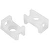 PATIKIL 3.8mm Foro Larghezza Cavo Fascetta Montaggio Base Sella Tipo Filo Supporto Nylon per Elettrico Collegamento Bianco 36pz